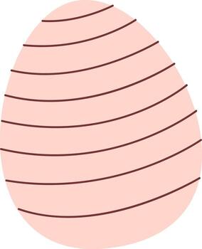 Pascua de Resurrección huevo forrado vector