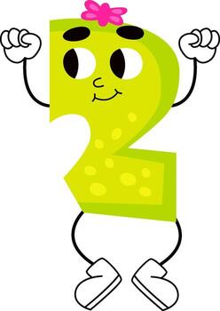 2 Digit Number Character Alphabet vector