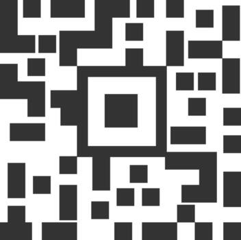 QR Scan Code Flat Illustration vector
