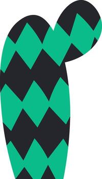 Abstract Cactus With Pattern Illustration vector