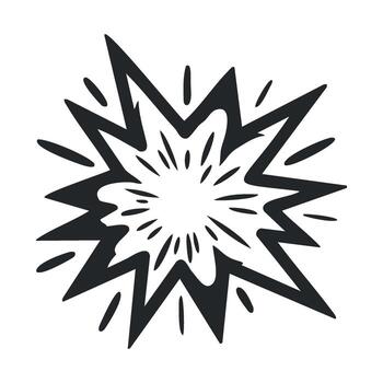 Explosion graphic for dynamic design concepts and marketing materials vector