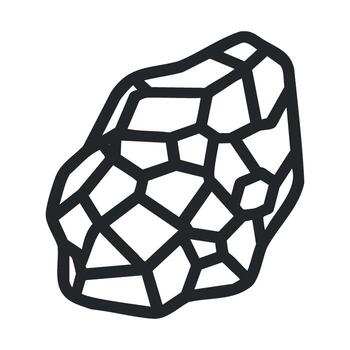 Unique textured rock design for natural element use vector