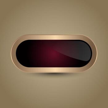 A Premium red gradient button exude in luxury, Gold framed buttons set gold web button perfect for branding button. illustration vector