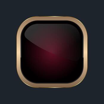 un prima cuadrado diseño con suavemente redondeado bordes, presentando un profundo negro rojo degradado centrar ese irradia riqueza y elegancia bandera ilustración vector