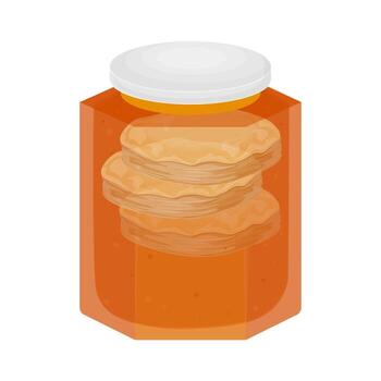Cookies in a jar vector
