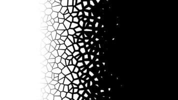 Abstract Shattering Particles Transition Animation Background. 4K video