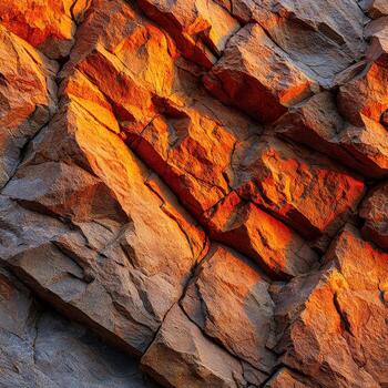 rocas iluminado por puesta de sol ligero foto