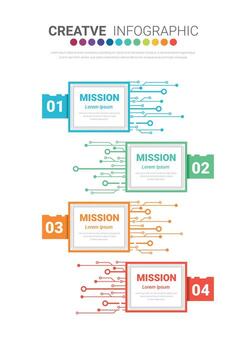 Infographics template with labels, can be used for workflow layout, diagram, business step options, banner, and web design. vector
