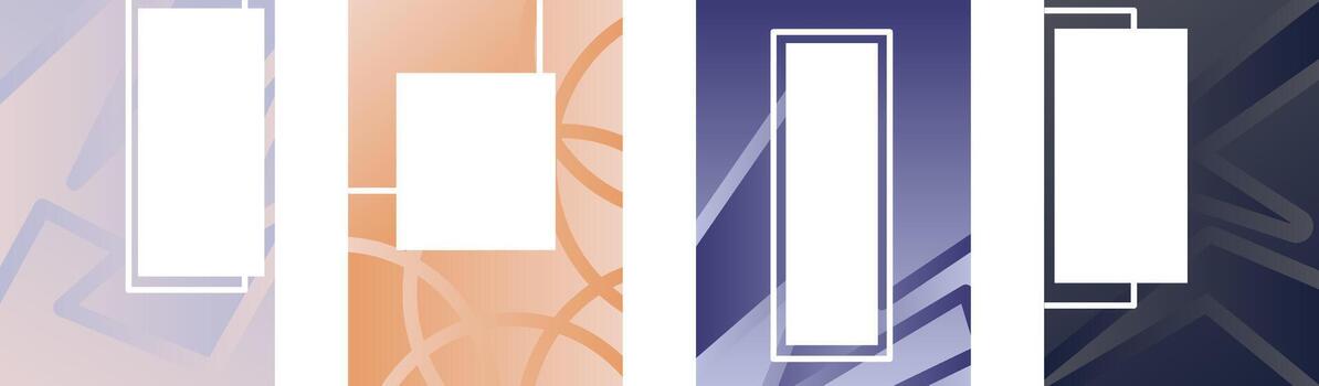 conjunto de resumen geométrico antecedentes con sitio para tu texto. ilustración. vector