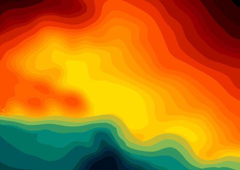 Abstract background with thermal heat map style design vector