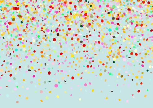 Abstract background with colourful falling confetti design vector