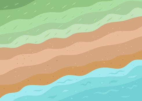 Wave, lines, graphics. Simple abstract banner. Nature background. Dynamic composition of waves, water, sand, shore. Background design for poster, web banner, place for text. vector