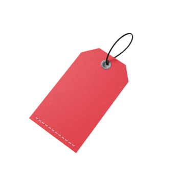 cremisi rettangolare etichetta sospeso di corda per prezzi e identificazione scopi png