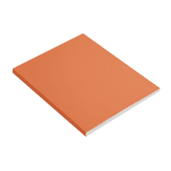 minimalista terracota cuadrado objeto flotante en un aislado espacio, presentación un limpiar y sencillo png