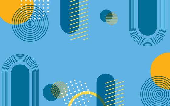 Abstract Colorful Various Shapes Geometric Shapes Background vector