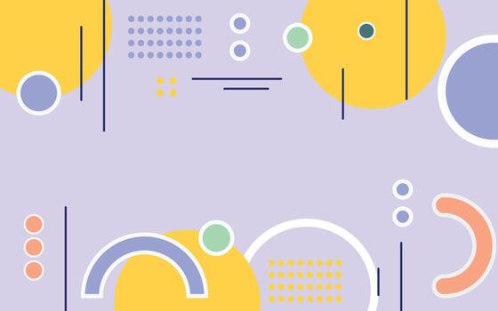 resumen geométrico antecedentes con color suave memphis formas vector