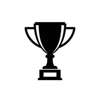 Classic Trophy Icon for Award and Achievement vector