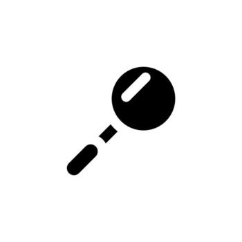 magnifying glass icon is designed in an easily recognizable style. It's suitable for a variety of visual needs, such as digital media or other graphic design projects vector
