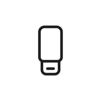 USB icono es diseñado en un visualmente atractivo y fácilmente reconocible estilo. eso adecuado para varios visual necesidades tal como aplicaciones, digital medios de comunicación, o otro gráfico diseño proyectos vector