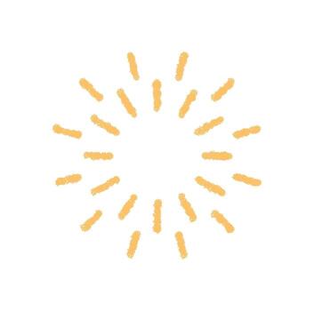 Crayon firework burst symbol with star and magic sparkle in a festive circle icon. Starburst shine and graphic element bring bright highlight to holiday backgrounds or party decor concepts. vector