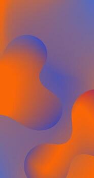 naranja púrpura degradado resumen antecedentes con dinámica fluido forma para anuncio presentación vector