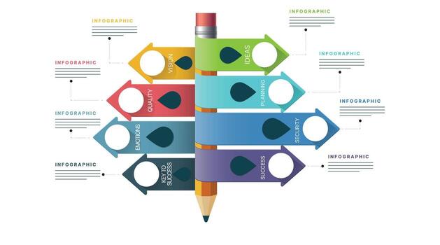 illustration of an infographic featuring tabs and titles, arranged for easy data presentation with a clean and modern layout, perfect for visualizing information 01 vector