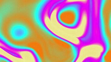 vibrerande abstrakt lutning animering blandning neon rosa, blå, och lila toner, skapande en slät och dynamisk strömmande bakgrund video