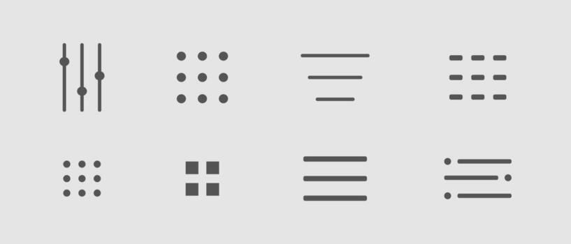 Website navigation button. Hamburger menu line icon set Hamburger interface menu, minimal ui popup burger. Template navigation dropdown button web symbol. Interface design elements vector