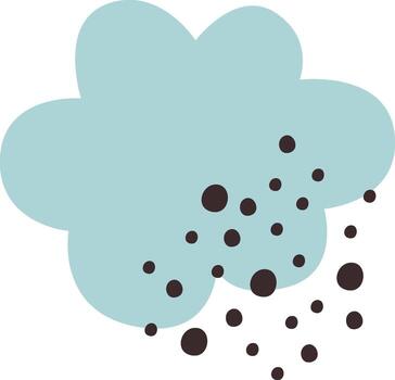 Cloud Dotted Pattern vector