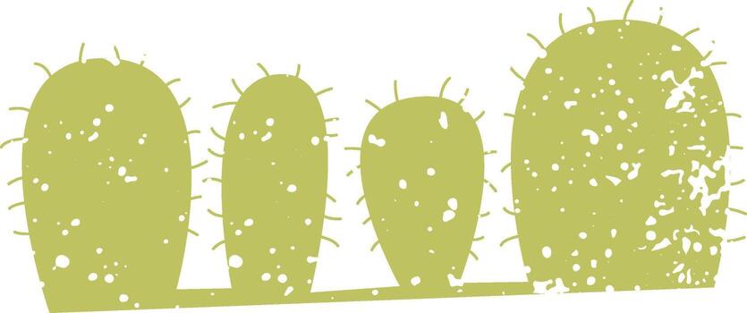 Cactus With Splash Pattern vector