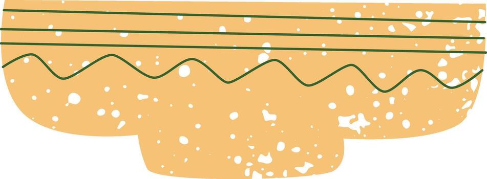 Bowl With Splash Pattern vector