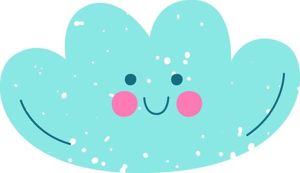 Cloud Character Splash Texture vector