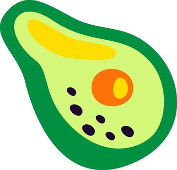 Avocado Hand Drawn vector