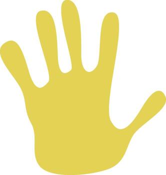 Hand Print Effect vector