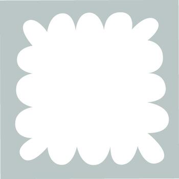 Square Cloud Frame vector