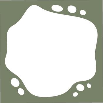 Square Abstract Frame Flat Illustration vector