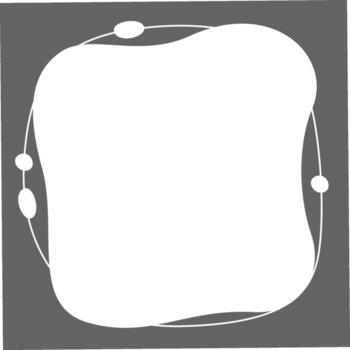 Square Abstract Frame Flat Illustration Icon vector