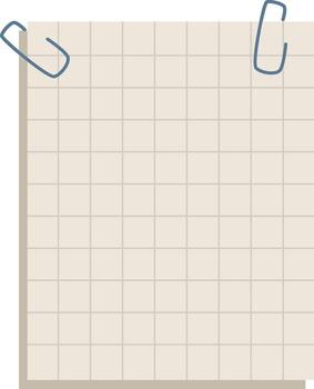 Notepad Paper With Clips vector