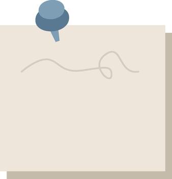 Notepad Paper With Pin vector