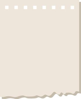 Torn Notepad Sheet vector