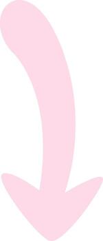 flecha forma dibujado a mano vector