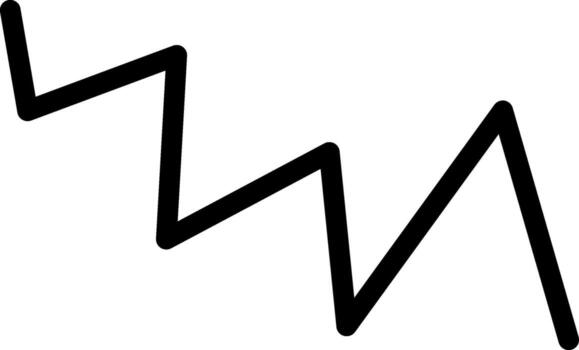 Zigzag Line Abstract vector