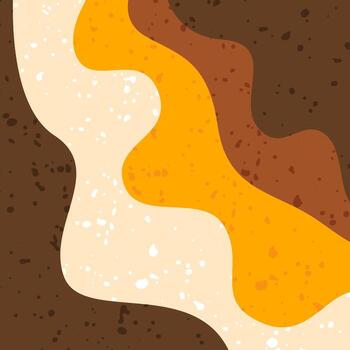 Abstract Background With Dripping Paint Flat Illustration vector