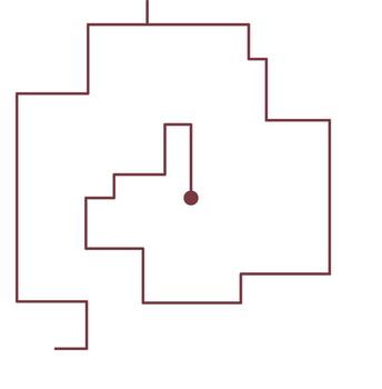 Cross Shape Maze Game Labyrinth Puzzle vector