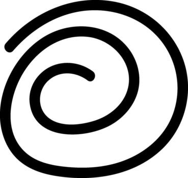 Circle Scribble Abstract Doodle vector