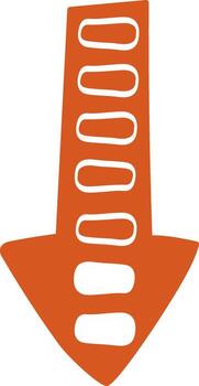 Arrow Shape Loading Bar Progress Indicator Flat Illustration Icon vector