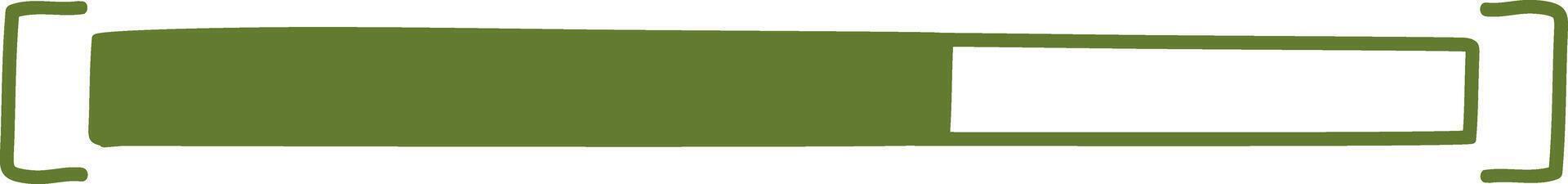 Icon Handdrawn Loading Bar Progress Indicator vector