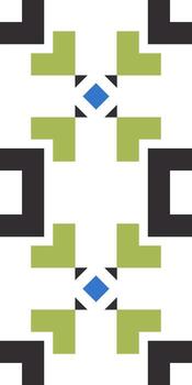 Abstract Geometric Line Ethnic Pattern vector