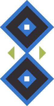 Abstract Geometric Squares Pattern vector