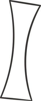 Lined Abstract Column Shape vector